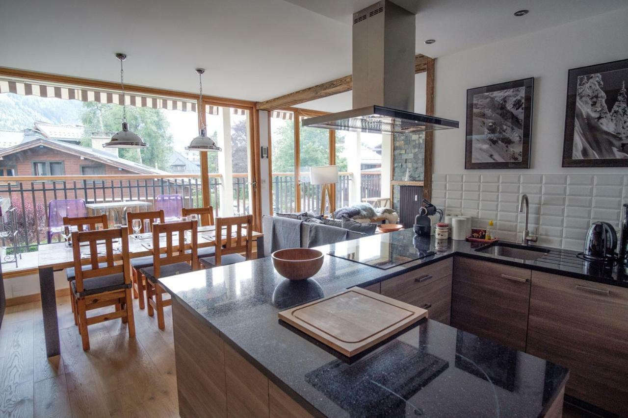 Apartament Z Widokiem Na Mt Blanc Daire Chamonix Dış mekan fotoğraf